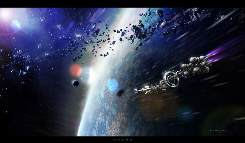 Illustration for article titled Here are some fantastic starships to make you dream about the future